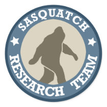 Sasquatch Research Team Round Sticker