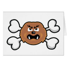 sasquatch Skull and Crossbones Card