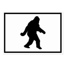 Sasquatch Squatchin' Silhouette Business Card