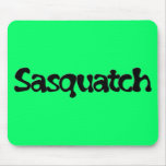 Sasquatch Text Mousepad