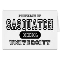Sasquatch University cards