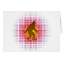 Sasquatch Whoopass Raster Vector Sprite Pow! Greeting Card