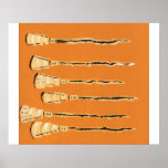 Sassafras Brooms by Tara Henry Print