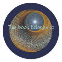 Sassafras Moon Bookplate stickers by Hafapea Sassafras Moon Bookplate stickers