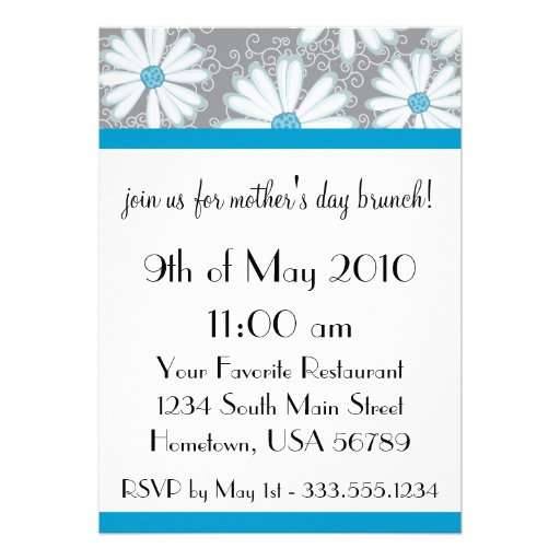 Sassy and Sweet Mother's Day Brunch Invitation