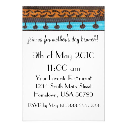 Sassy and Sweet Mother's Day Brunch Invitation