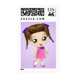 Sassy Chibi Girl Custom Postage