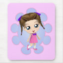 Sassy Chibi Girl mousepads