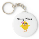 Sassy Chick keychains
