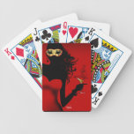Sassy Cocktail Masquerade red | gold Card Deck