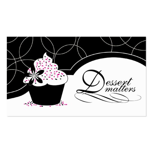 Sassy Cupcake Business Cards (front side)