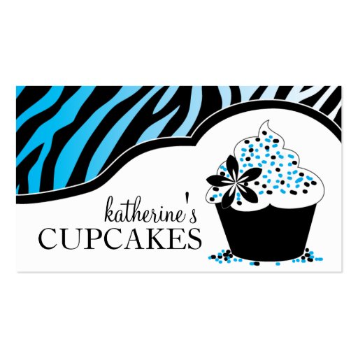 Sassy Cupcake Business Cards (front side)