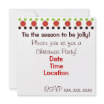 Sassy Dots Christmas Party Invitation