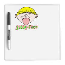 Sassy Face Boy Dry-Erase Board
