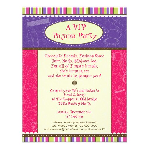 Sassy Girl Birthday Party Invitation