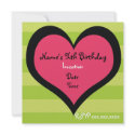 Sassy Heart Brithday Invitation