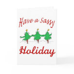 sassy holiday card