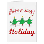sassy holiday card