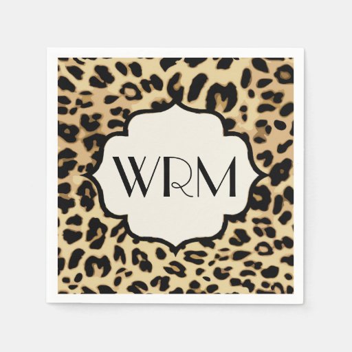 Leopard paper plates image