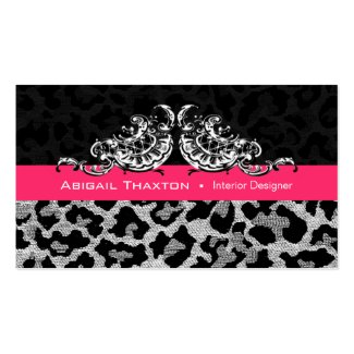 Sassy Leopard Scallop - Animal Print Designer profilecard