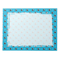 Sassy Polka Dot Notepad - Aqua Blue notepads