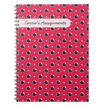Sassy Polka Dots Notebook - Berry Pink