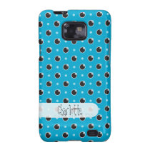 Sassy Polka Dots Samsung Galaxy S Case - Aqua casemate cases