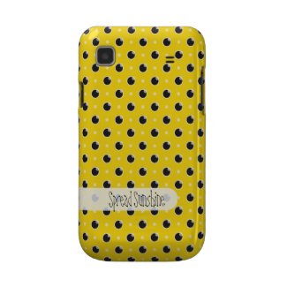 Sassy Polka Dots Samsung Galaxy S Case - Yellow