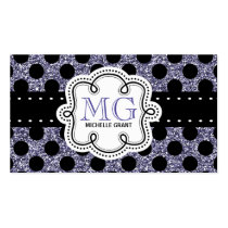 Sassy Purple Glitter Look Ladies Any Profession Business Card Templates