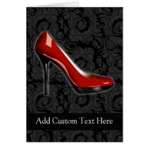 Sassy Red Shoe Cards
