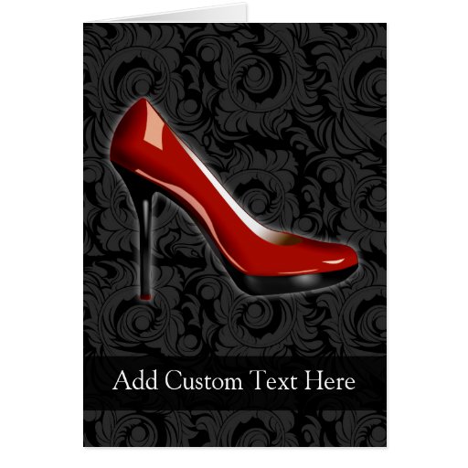 Sassy Red Shoe Cards