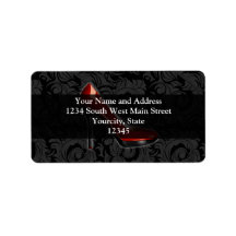Sassy Red Shoe Personalized Address Labels