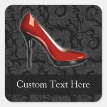 Sassy Red Shoe Stickers
