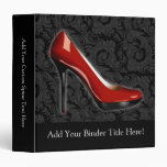 Sassy Red Shoe Vinyl Binder