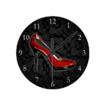 Sassy Red Shoe wall clocks