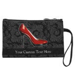 Sassy Red Shoe Wristlet