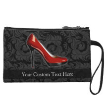 Sassy Red Shoe Wristlet