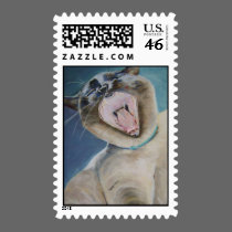 Sassy Siamese Cat Postage Stamp stamps