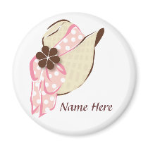 Sassy Sunhat magnets by MissNNick Sassy Sunhat magnets