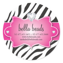 Sassy Zebra Jewelry Designer Stickers
