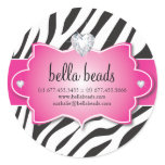 Sassy Zebra Jewelry Designer Stickers