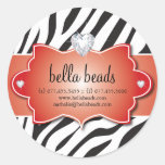 Sassy Zebra Jewelry Designer Stickers