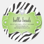 Sassy Zebra Jewelry Designer Stickers