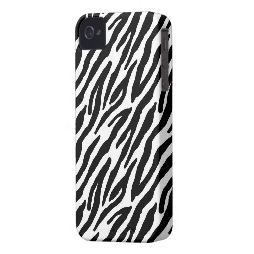 Sassy Zebra Print iPhone 4 Case-Mate Cases