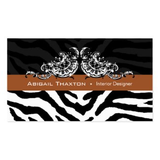 Sassy Zebra Scallop - Animal Print Designer profilecard