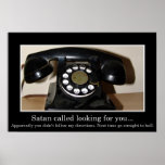 Satan called looking for you (S) Poster