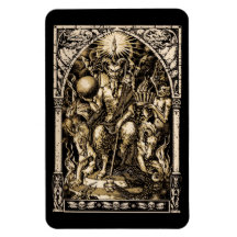 Satan Enthroned 4x6 Magnet