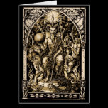 Satan Enthroned Winter Solstice Greeting Card cards
