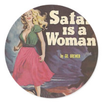 satan is a woman! stickers by greenrosestormcloud satan is a woman! stickers