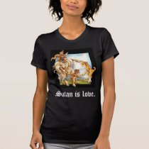 Satan is love. t-shirts